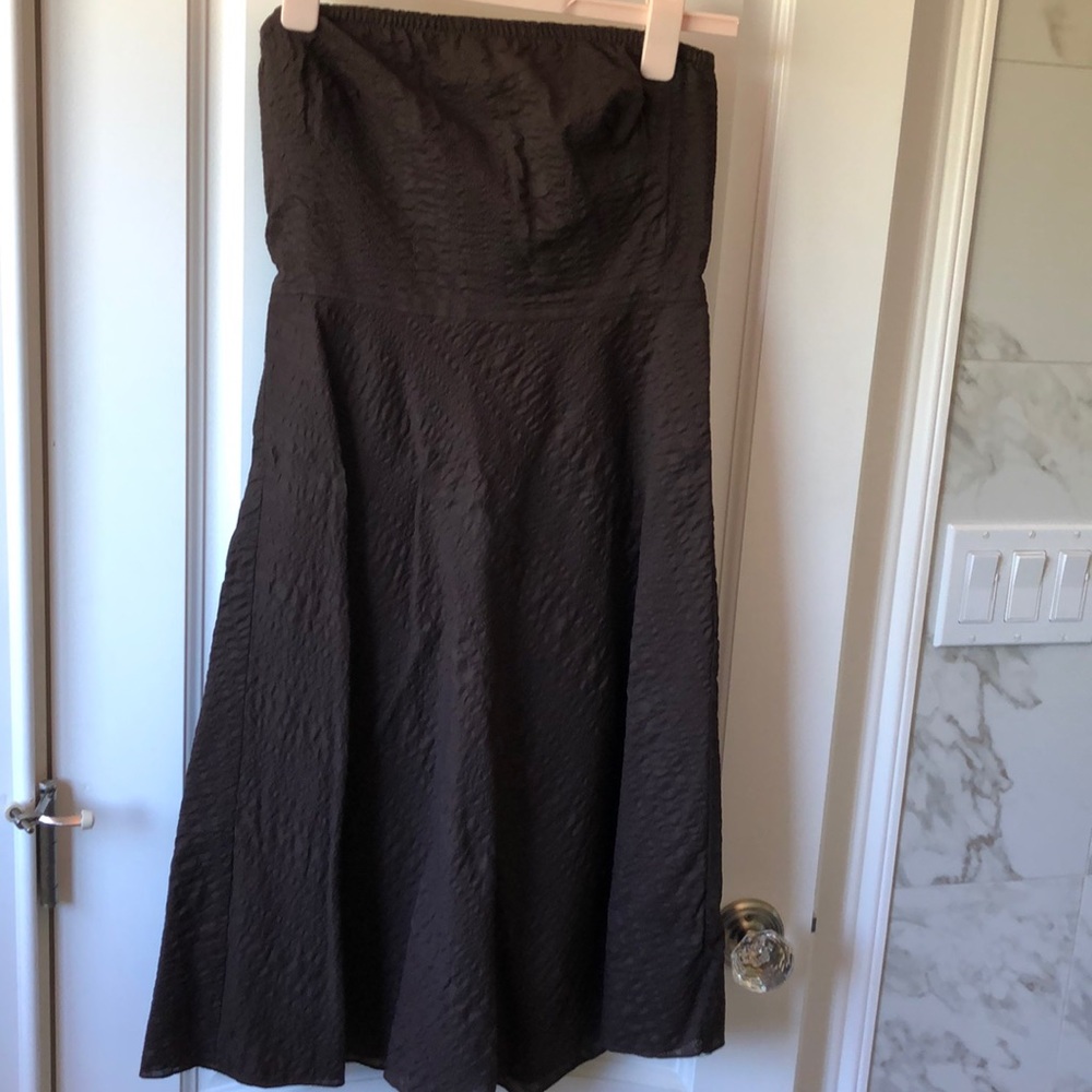 🌶️ 5 for $20: Brown J.Crew strapless dress